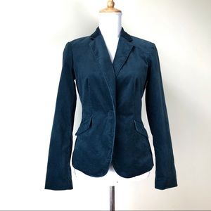 Talbots Teal Velvet Blazer